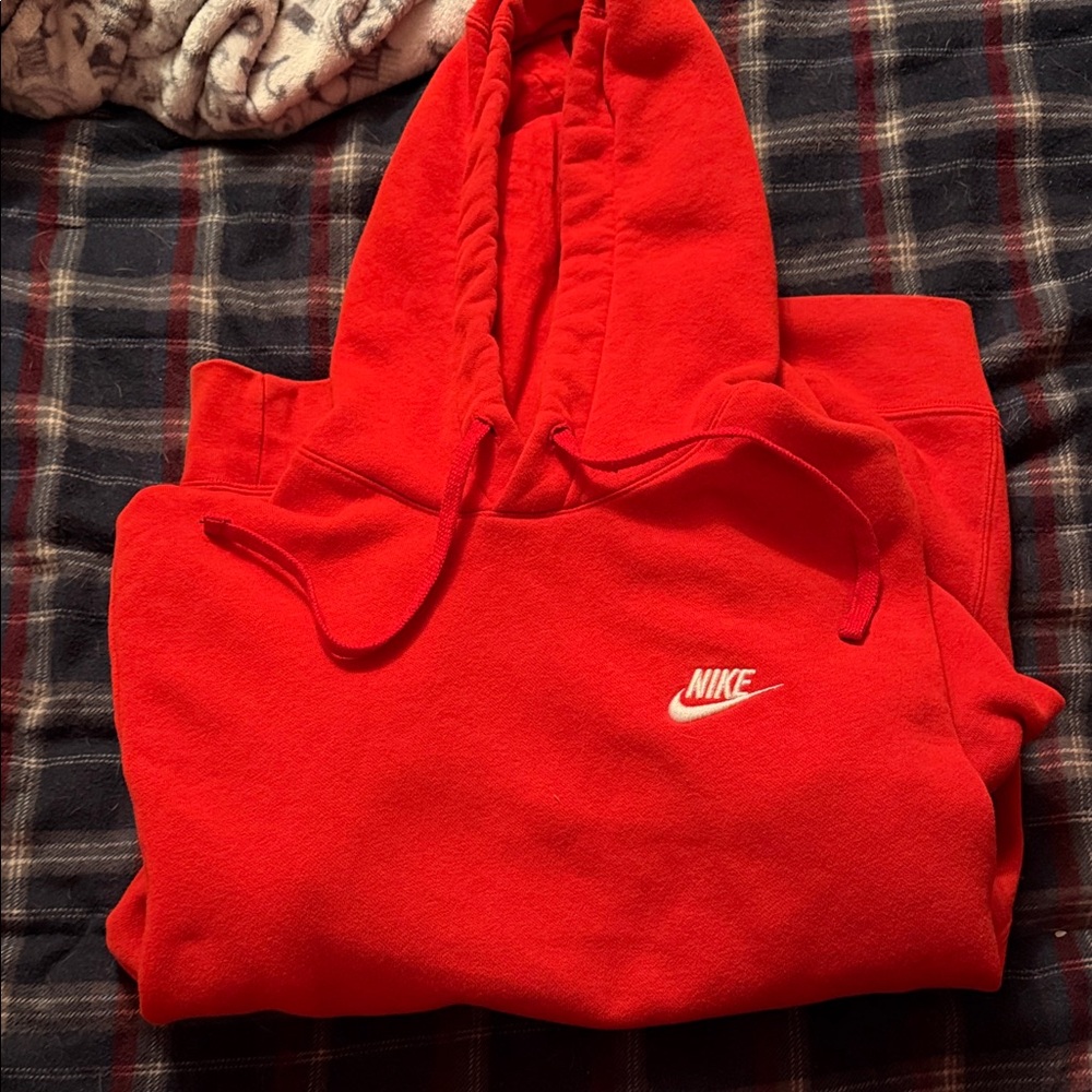 Nike Bright Red Pullover Hoodie